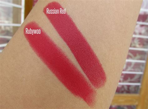 russian red vs ruby woo.